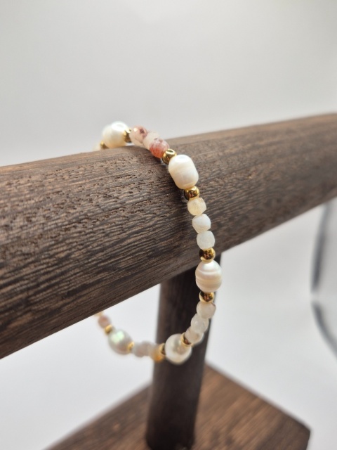 Bransoletka cytryn perła