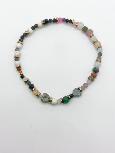 Bransoletka 'wszystko co najlepsze' mix kamieni