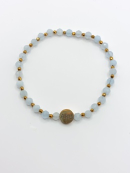 Bransoletka z akwamarynu