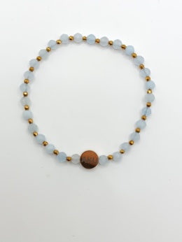 Bransoletka z akwamarynu