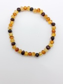 Bransoletka z bursztynu 'rytm'