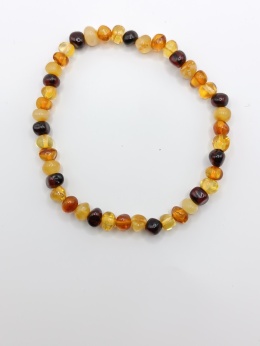 Bransoletka z bursztynu 'rytm'