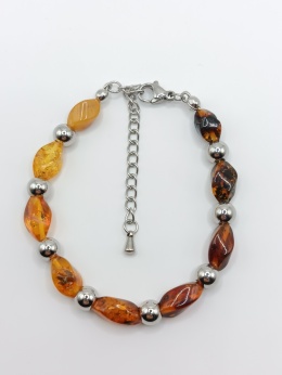 Bransoletka z bursztynu 