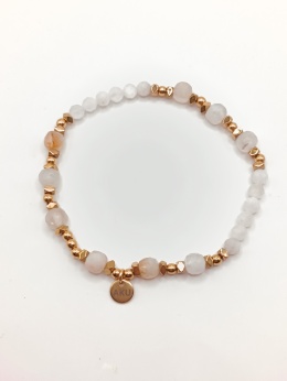 Bransoletka z cytrynów i kamienia księzycowego