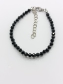 Bransoletka z czarnego tumalinu basic