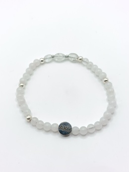 Bransoletka z kwarcu różowego i kryształu górskiego