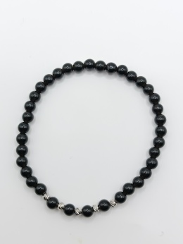 Bransoletka z małego czarnego turmalinu