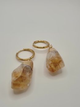 Kolczyki cytryn łezki
