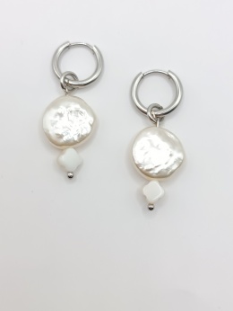 Kolczyki perły i muszle