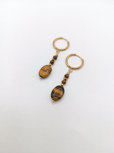 Kolczyki z tygrysiego oka