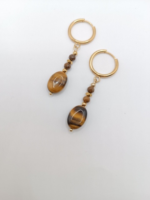 Kolczyki z tygrysiego oka