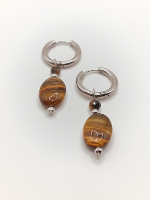 Kolczyki z tygrysiego oka