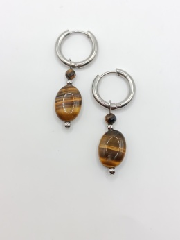 Kolczyki z tygrysiego oka