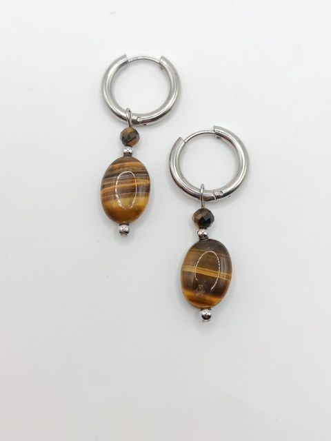 Kolczyki z tygrysiego oka