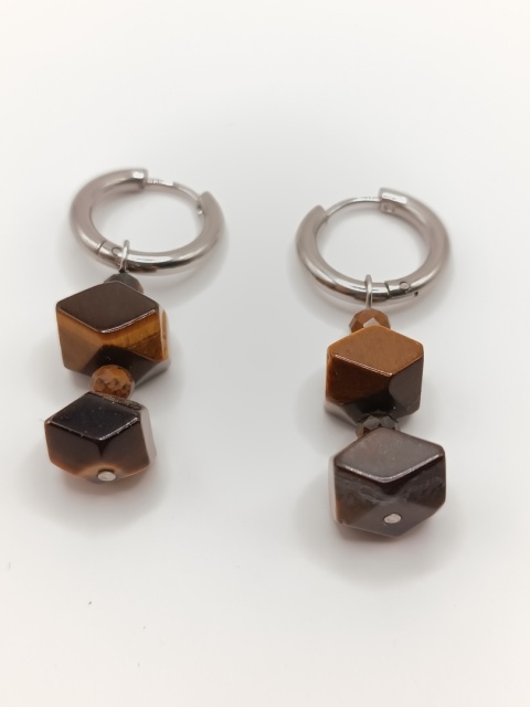 Kolczyki z tygrysiego oka