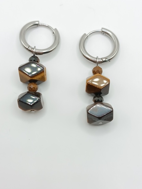 Kolczyki z tygrysiego oka