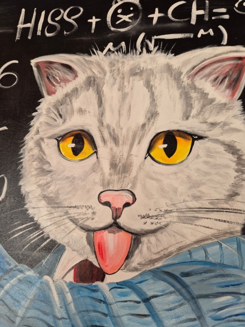 "Kot Albert" 90x70cm