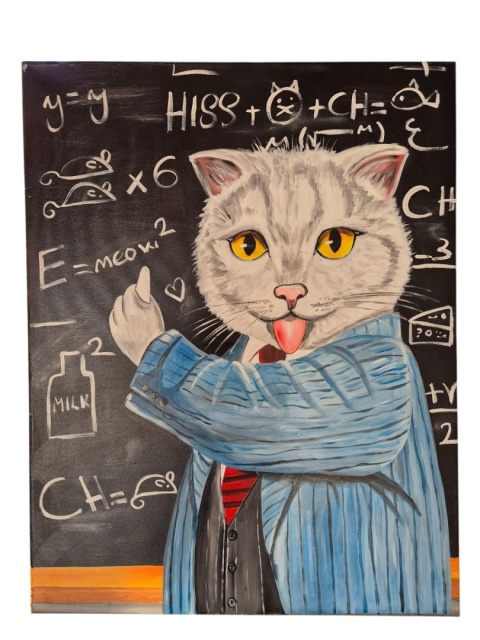 "Kot Albert" 90x70cm