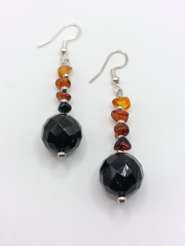 Kolczyki bursztynowe