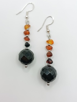 Kolczyki bursztynowe