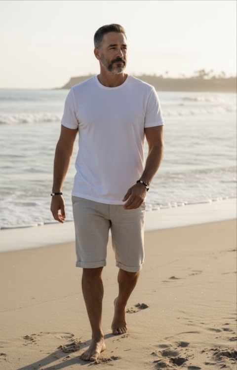 Bransoletka z lawy i kryształu górskiego